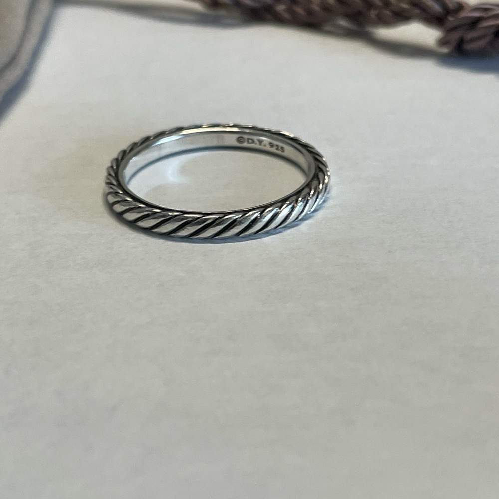 David Yurman Cable Collectibles® Stack Ring
Sterling Silver, 3mm size 8.5